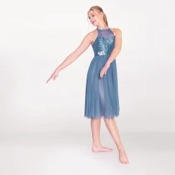 1st Position High Neck Multi Sequin Lyrical Dress