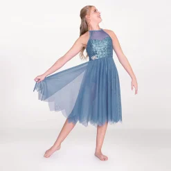 1st Position High Neck Multi Sequin Lyrical Dress