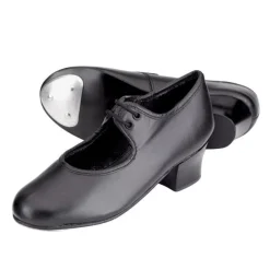 1st Position Leather Cuban Heel Tap Shoes