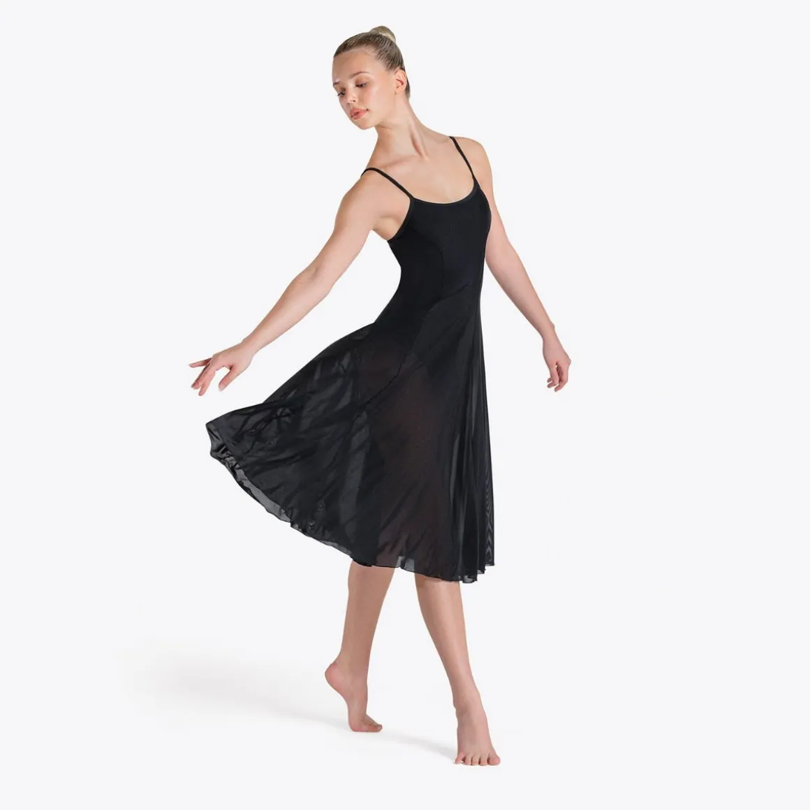 1st Position Long Mesh Dress Leotard