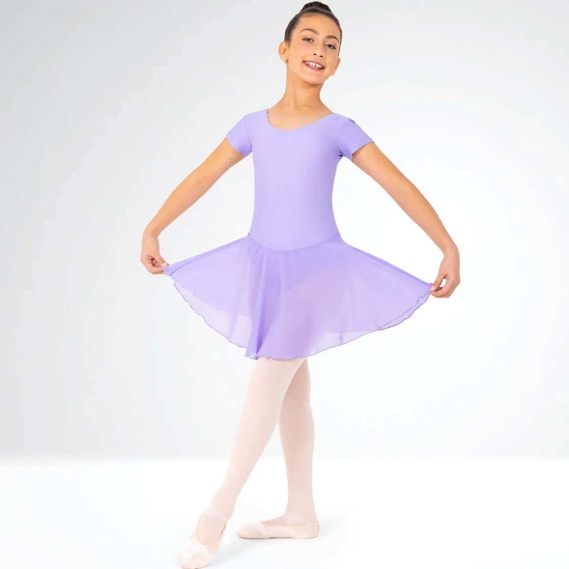 1st Position Milly Voile Skirted Cap Sleeve Leotard