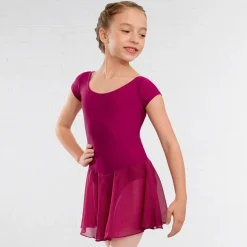 1st Position Milly Voile Skirted Cap Sleeve Leotard