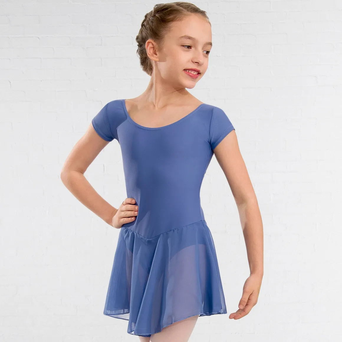 1st Position Milly Voile Skirted Cap Sleeve Leotard