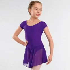 1st Position Milly Voile Skirted Cap Sleeve Leotard