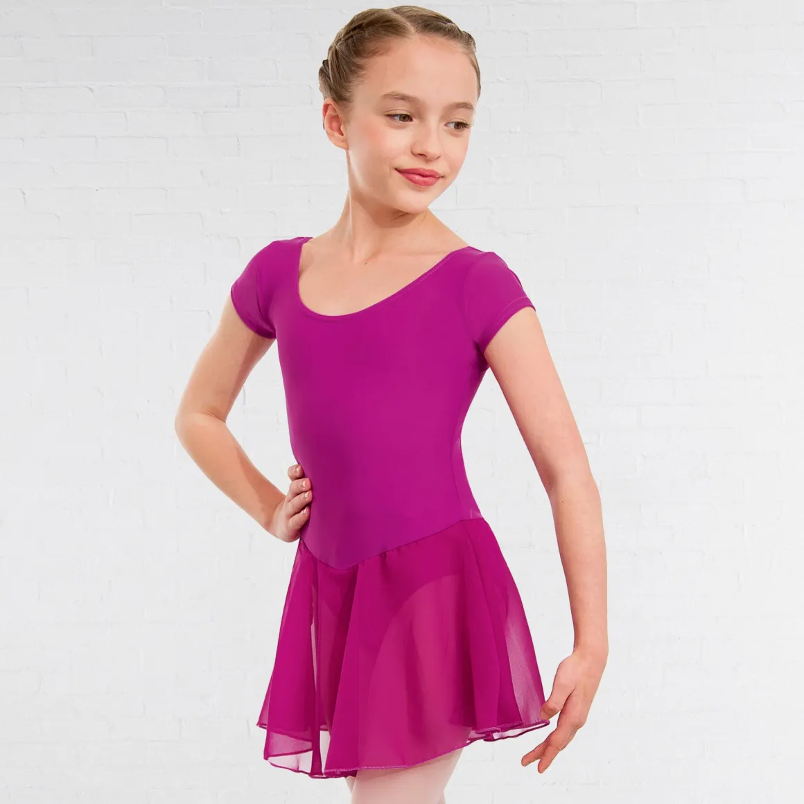 1st Position Milly Voile Skirted Cap Sleeve Leotard