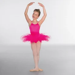 1st Position Nylon Elastane 5 Layer Tutu Flo Pink