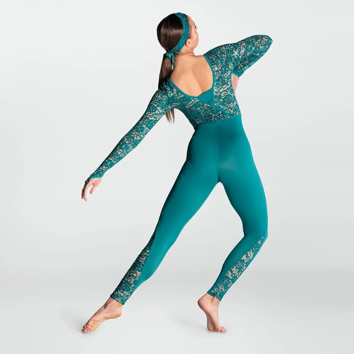 1st Position Sequin Lace Unitard