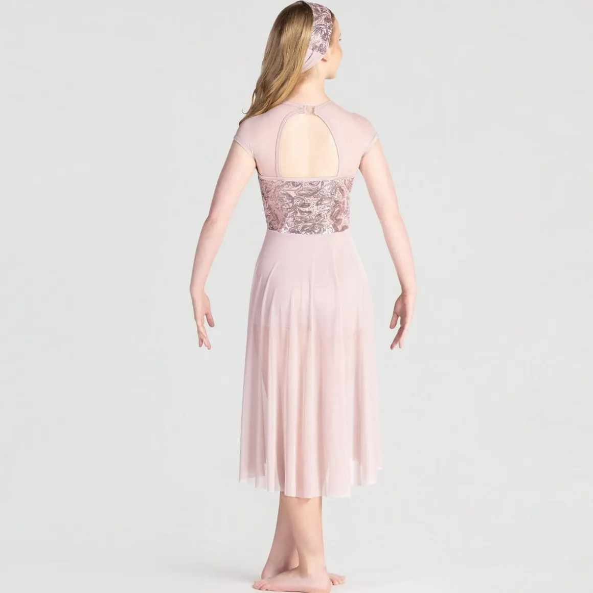 1st Position Sequin Lyrical Unitard with Open Front Skirt